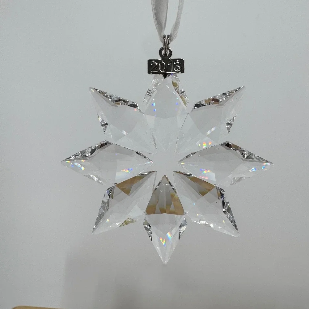 Swarovski 2013 Annual Edition Christmas Ornament Clear Crystal Star 5004486